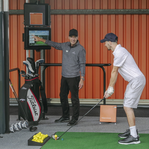 <p>TRACKMAN DRIVING RANGE</p>